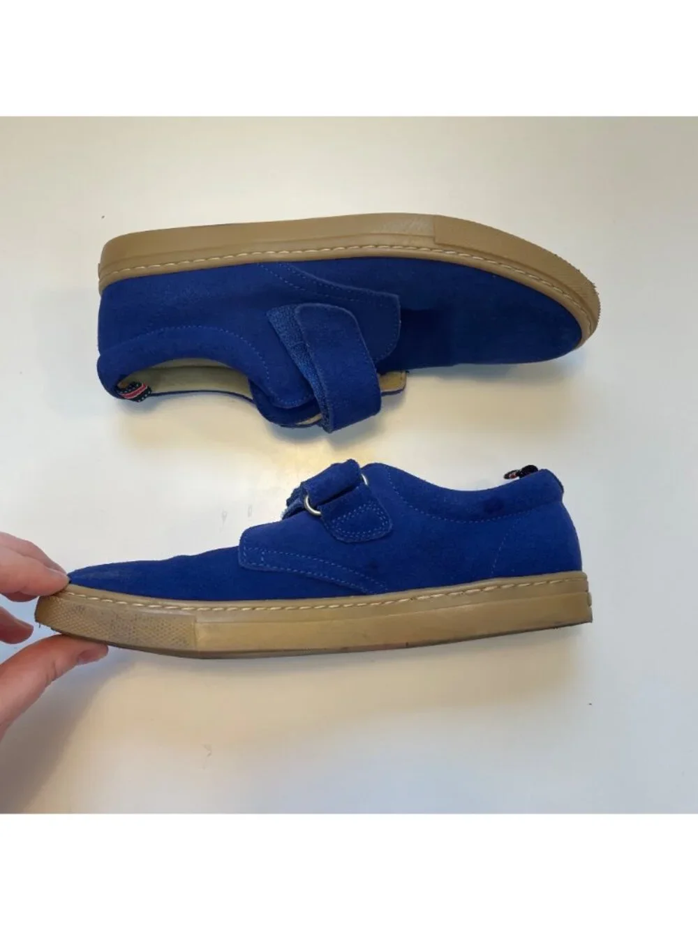 Jacadi Blue Suede Sneakers, Size 3.5